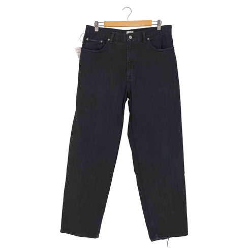 カルバンクラインジーンズ Calvin Klein Jeans 90s Easy Fit Zip Fly Gaement Dye メキシコ製 後染めブラック バギーデニム メンズ 36