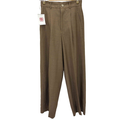 マカフィー MACPHEE 24AW ウールナチュラルストレッチ タックワイドパンツ レディース 32