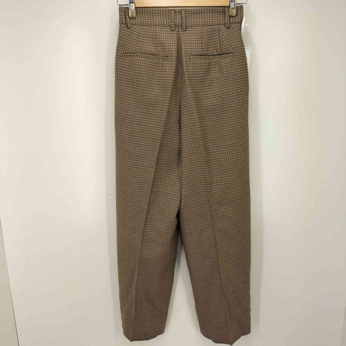 マカフィー MACPHEE 24AW ウールナチュラルストレッチ タックワイドパンツ レディース 32