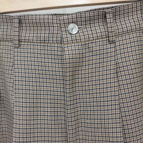 マカフィー MACPHEE 24AW ウールナチュラルストレッチ タックワイドパンツ レディース 32