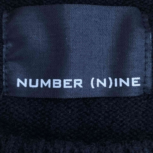 N NUMBER 25ss SHETLAND WOOL PATCHED KNIT PULLOVER シェットランド ウール パッチデザイン ニット プルオーバー メンズ 4