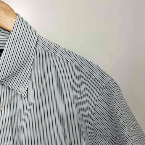 ピエールカルダン pierre cardin ストライプ柄 ボタンダウン ショートスリーブシャツ メンズ
