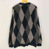 N NUMBER RE FEATHERY YARN ARGYLE JACQYARD KNIT CARDIGAN メンズ 4