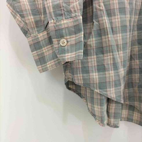 パパス papas チェック柄 ロングスリーブワークシャツ メンズ JPN:M