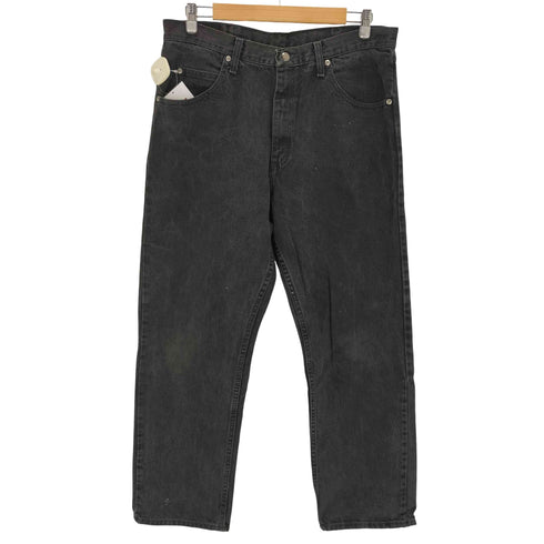 ラングラー Wrangler RELAXED FIT ブラックデニムパンツ メンズ 36×30