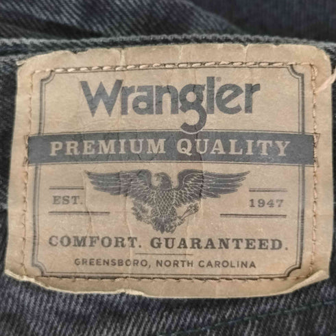 ラングラー Wrangler RELAXED FIT ブラックデニムパンツ メンズ 36×30