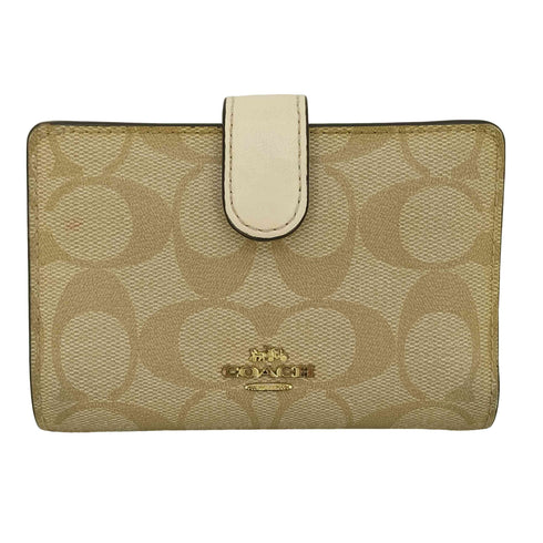 コーチ COACH シグネチャー 二つ折り財布 定期入れ付 レディース