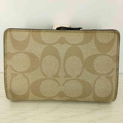 コーチ COACH シグネチャー 二つ折り財布 定期入れ付 レディース