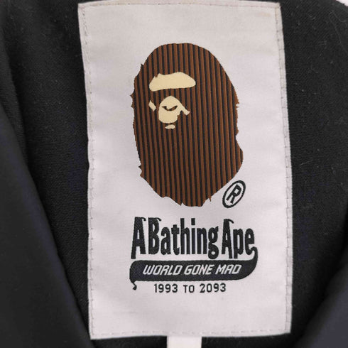 アベイシングエイプ A BATHING APE ロング丈 ナイロン コーチジャケット メンズ JPN:L