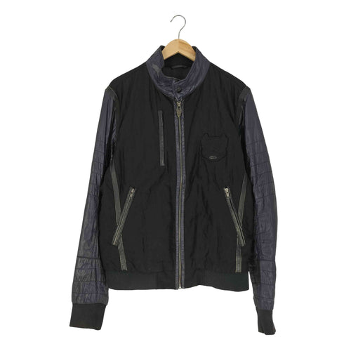 ディーゼル DIESEL ワッペン 切替 スイッチング 中綿 キルティングジャケット メンズ import:L