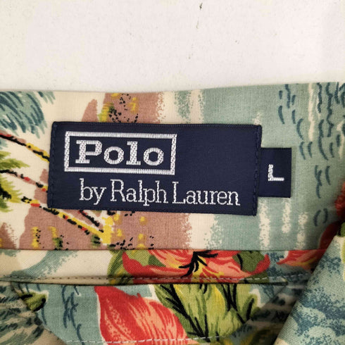 ポロバイラルフローレン Polo by RALPH LAUREN 90S アロハハーフボタンシャツパンツセットアップ メンズ L