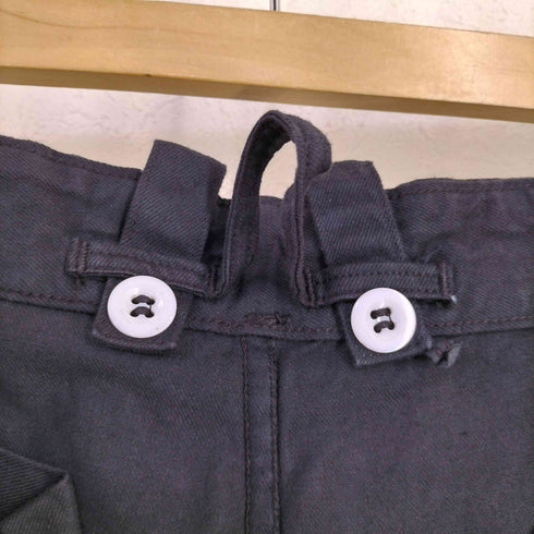 後染め 比翼 タックユーロ ワークパンツ サスペンダーボタン メンズ 44