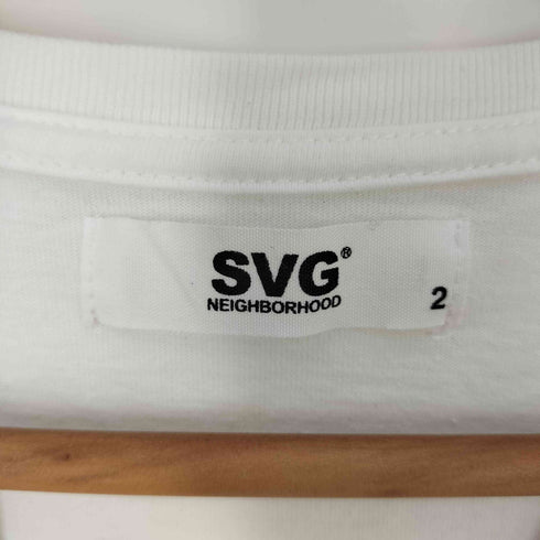エスブイジーアーカイブスバイネイバーフッド SVG ARCHIVES BY NEIGHBORHOOD ロゴプリント クルーネック ロングスリーブ Tシャツ メンズ JPN:2