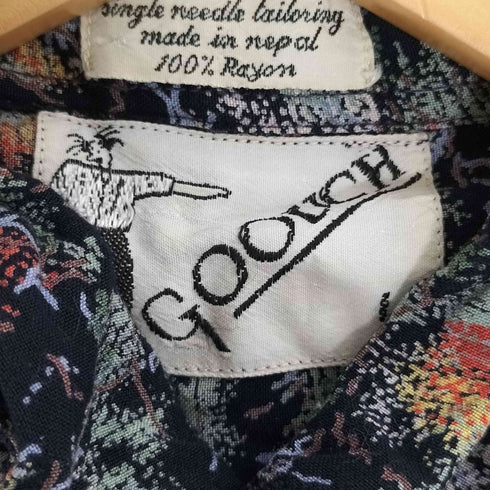 グーチ GOOUCH 90s 総柄レーヨンシャツ メンズ import:L