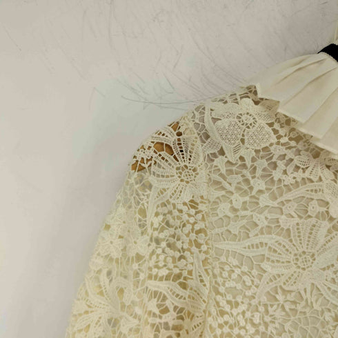 アーデム ERDEM プリーツデザイン レースブラウス レディース 36