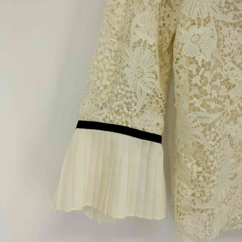 アーデム ERDEM プリーツデザイン レースブラウス レディース 36