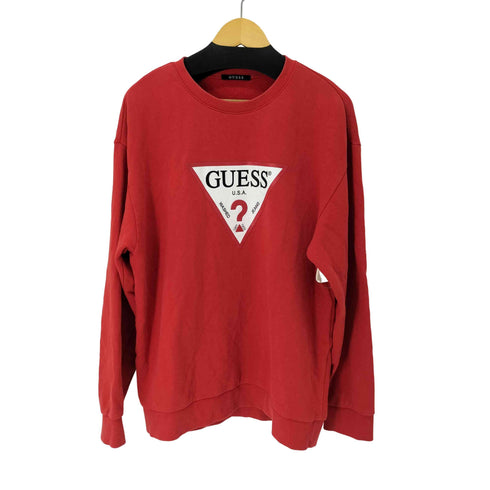 ゲス GUESS TRIANGLE LOGO SWEAT メンズ import:XL