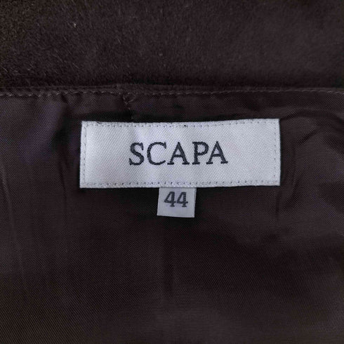 スキャパ SCAPA ラムレザー フレアスカート レディース EUR:44-46