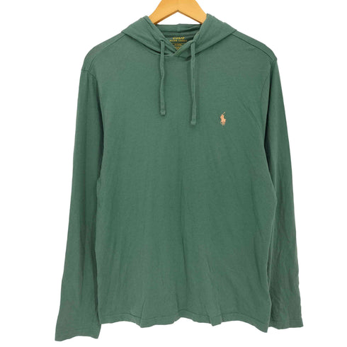 ポロラルフローレン POLO RALPH LAUREN ポニー刺繍 フード付 長袖Tシャツ メンズ import:M