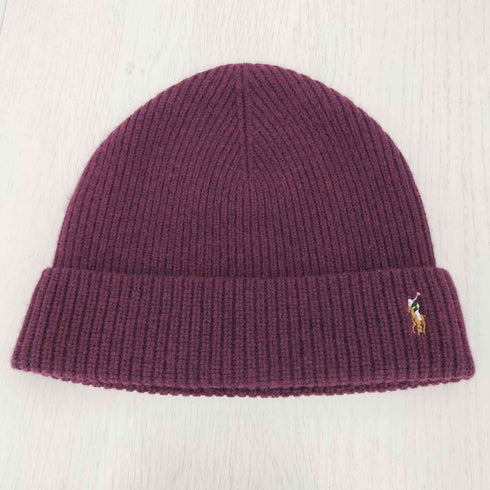 ポロラルフローレン POLO RALPH LAUREN ポニー刺繍 ウールニット帽 メンズ ONE SIZE