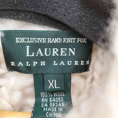 ラルフローレン RALPH LAUREN モックネック ローゲージ ウールニットセーター レディース XL