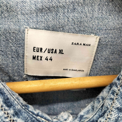 ザラマン ZARA MAN RELAX FIT ダメージ加工 デニムカバーオール メンズ  44