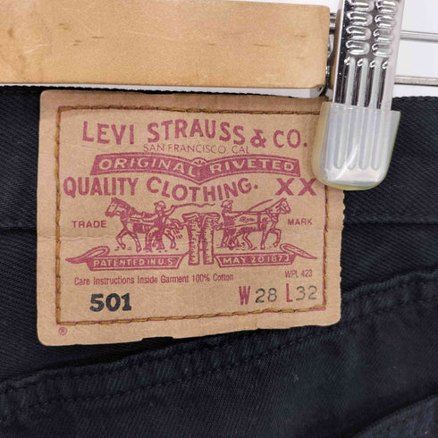 リーバイス Levis 90S フランス製 ユーロ規格 501 ボタン裏275 後染め ボタンフライ デニムパンツ レディース 28/32