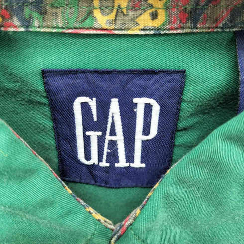 ギャップ Gap 90s OLD フロント刺繍 ボタンダウンシャツ メンズ import:S
