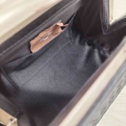 ボッテガヴェネタ BOTTEGA VENETA イントレチャート サテンハンドバッグ レディース