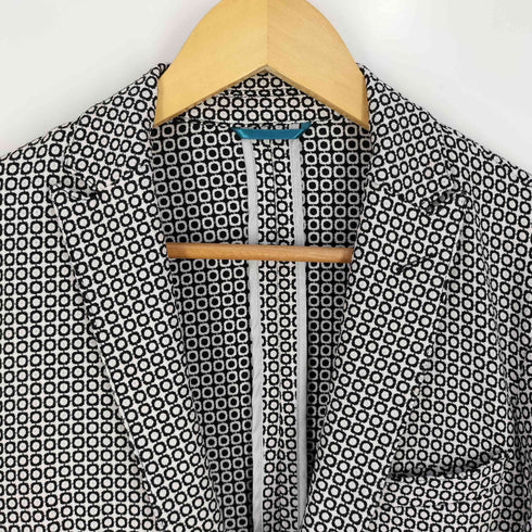 ムッシュ二コル MONSIEUR NICOLE 総柄 2Bテーラードジャケット メンズ JPN:46