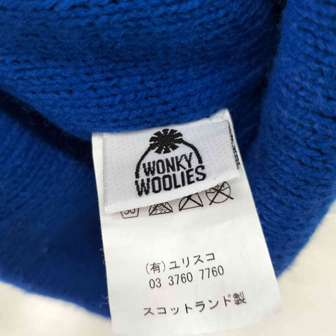 WONKY WOOLIES スコットランド製 ボンボンニット メンズ ONE SIZE