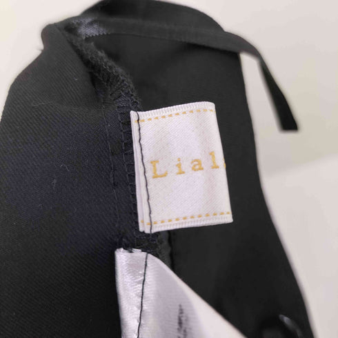 リアラピージー Liala PG バイカラーパイピングウエスト センタープレス パンツ レディース JPN:S