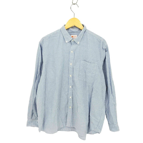 ビームス BEAMS ワイドフィット ボタンダウン シャツ メンズ O