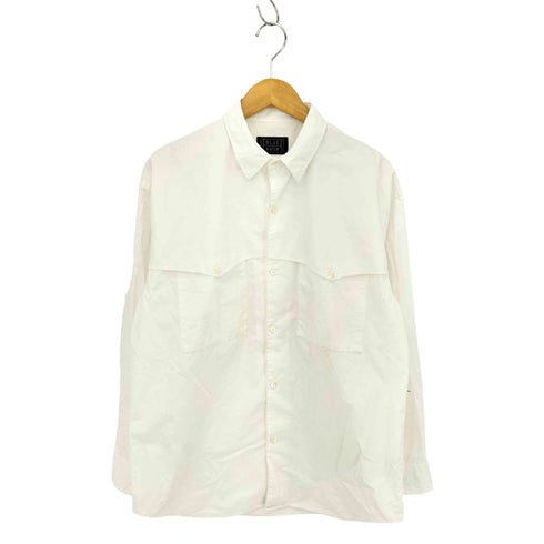 ブルーワーク BLUE WORK ネコ目ボタン コットンタイプライター クルーザーシャツ メンズ M