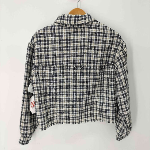 ザラ ZARA ツイードチェックジャケット レディース JPN:S