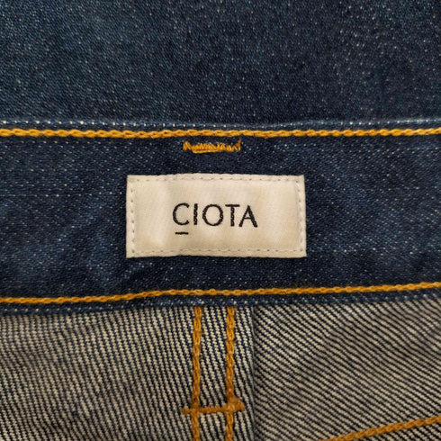 シオタ CIOTA インディゴスビン13.5ozワイドテーパードデニム メンズ  34