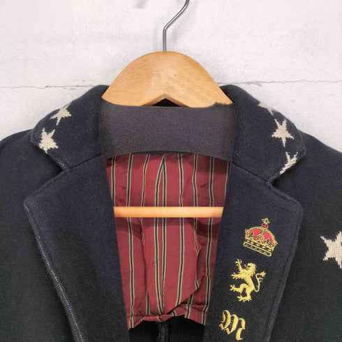ARMED Y2K ダメージ加工 刺繍 ニットテーラードジャケット メンズ JPN:1