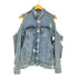ザラ ZARA ダメージデザイン デニムジャケット レディース import:S