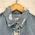 ザラ ZARA ダメージデザイン デニムジャケット レディース import:S