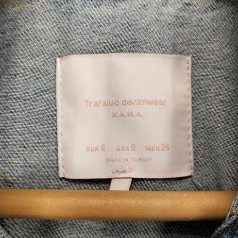 ザラ ZARA ダメージデザイン デニムジャケット レディース import:S