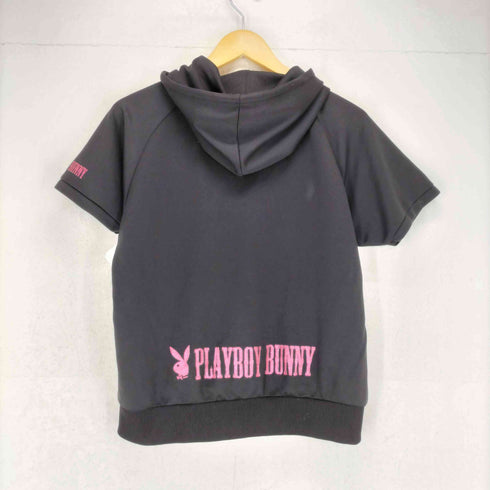 プレイボーイ PLAYBOY Y2K ラメロゴ 半袖パーカー レディース JPN:L
