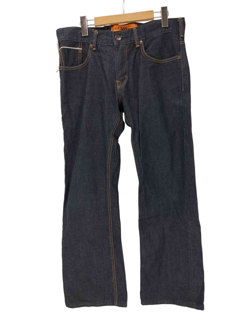 エドウィン EDWIN 505BG シンチバック セルビッチ ストレートデニムパンツ 濃紺 メンズ 32×33