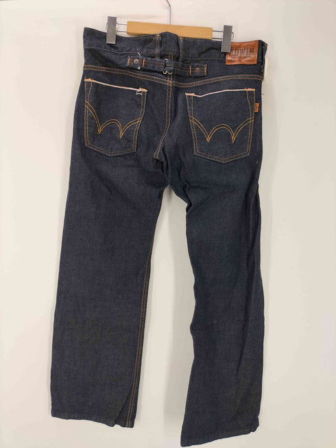 エドウィン EDWIN 505BG シンチバック セルビッチ ストレートデニムパンツ 濃紺 メンズ 32×33