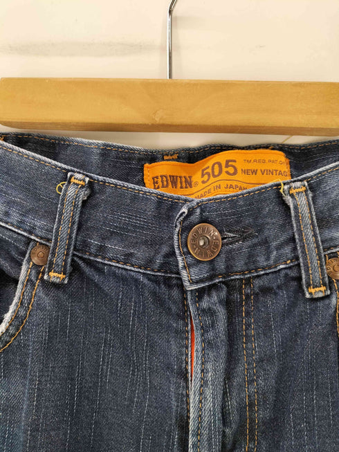 エドウィン EDWIN 505BG シンチバック セルビッチ ストレートデニムパンツ メンズ 32×33