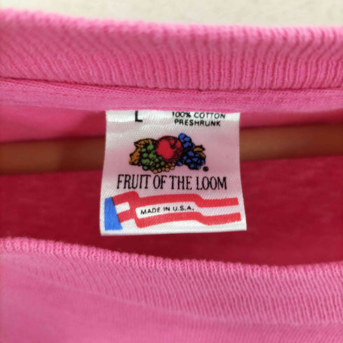 フルーツオブザルーム FRUIT OF THE LOOM 80S USA製 袖裾シングル 企業プリントTシャツ メンズ import:L