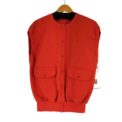 AI LEEN 80S USA製スナップボタンベスト レディース import:L