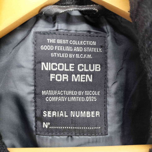 ニコルクラブフォーメン NICOLE CLUB FOR MEN 00S コーティングジップブルゾン メンズ M