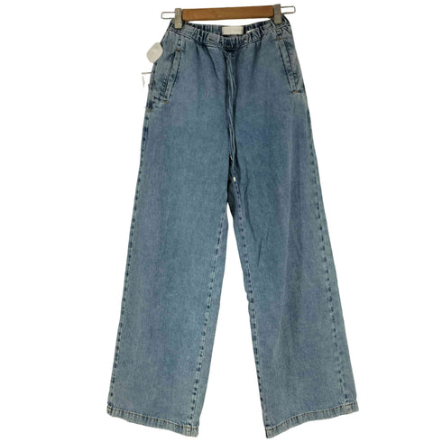 ザラ ZARA ジョガー ワイドレッグ ミッドライズ デニムパンツ レディース JPN:XS