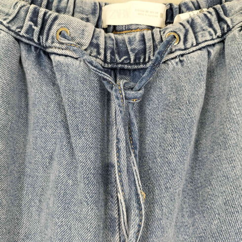ザラ ZARA ジョガー ワイドレッグ ミッドライズ デニムパンツ レディース JPN:XS