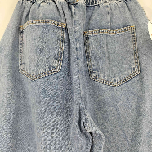 ザラ ZARA ジョガー ワイドレッグ ミッドライズ デニムパンツ レディース JPN:XS
